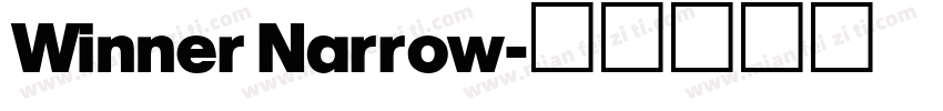 Winner Narrow字体转换